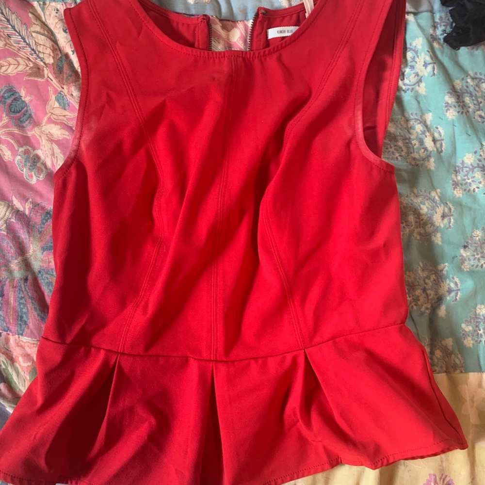 Red tank top